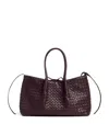 Bottega Veneta Leather Reversible Pinacoteca Tote Bag In Burgundy
