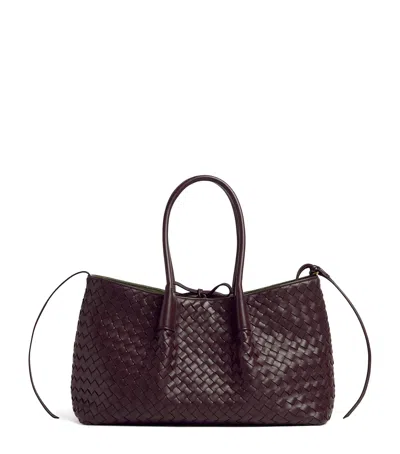 BOTTEGA VENETA LEATHER REVERSIBLE PINACOTECA TOTE BAG