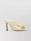 Bottega Veneta Leather Riva Mules Cross Strap