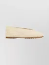 Bottega Veneta Leather Rosa Flat Ballerina Shoes In White