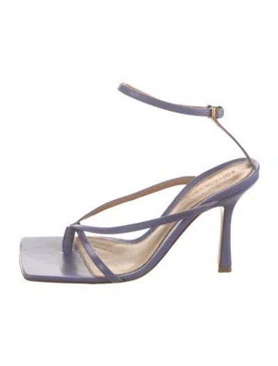 Pre-owned Bottega Veneta Leather Sandals In Purple