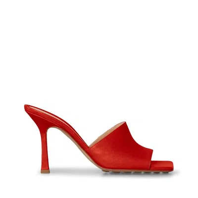 Bottega Veneta Leather Sandals In ["red"]