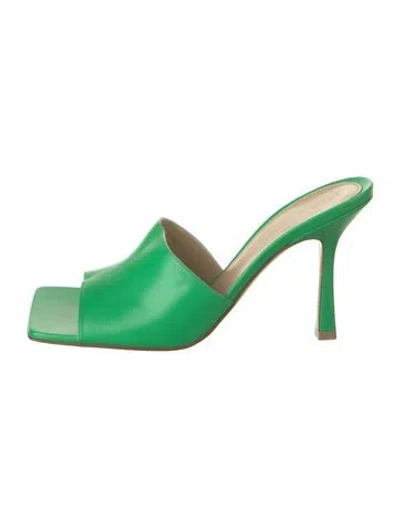Pre-owned Bottega Veneta Leather Sandals W/ Tags In Green