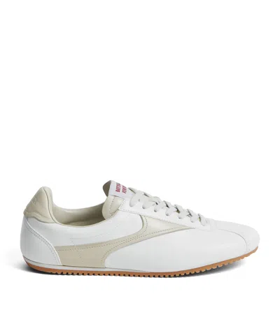 Bottega Veneta Leather Shot Sneakers In White