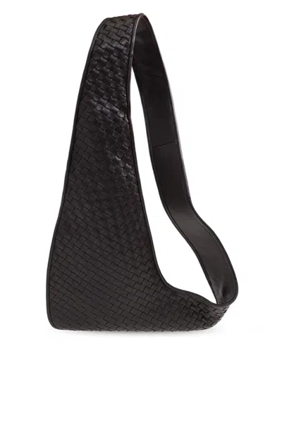 Bottega Veneta Leather Shoulder Bag Veneto Sling In Silver