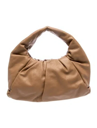 Pre-owned Bottega Veneta Leather Shoulder Pouch In Brown