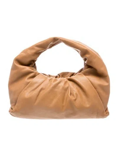 Pre-owned Bottega Veneta Leather Shoulder Pouch In Brown