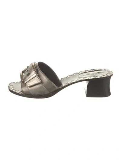 Pre-owned Bottega Veneta Leather Slides