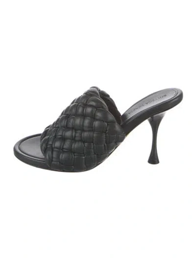 Pre-owned Bottega Veneta Leather Slides In Blue