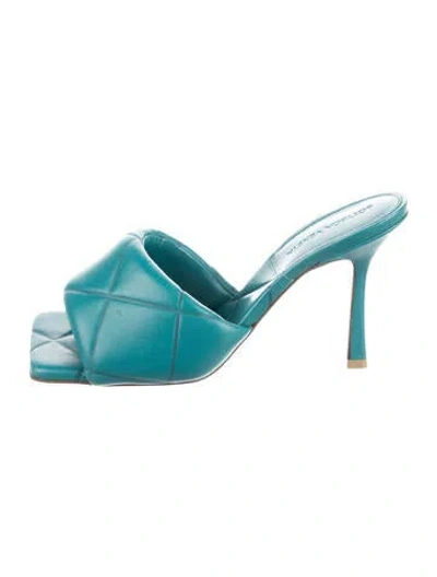 Pre-owned Bottega Veneta Leather Slides In Green