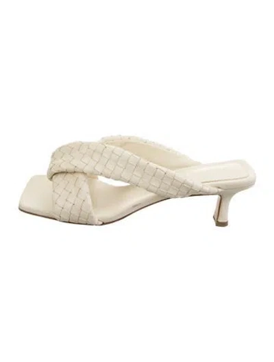 Pre-owned Bottega Veneta Leather Slides In Multicolor