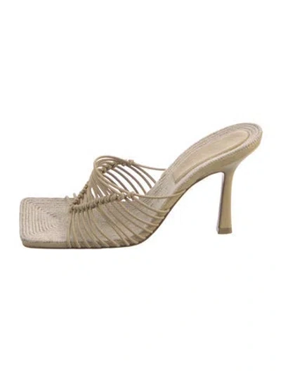 Pre-owned Bottega Veneta Leather Slides In Neutral