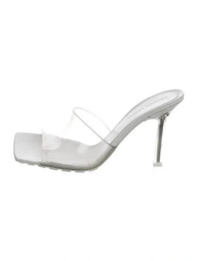 Pre-owned Bottega Veneta Leather Slides In White