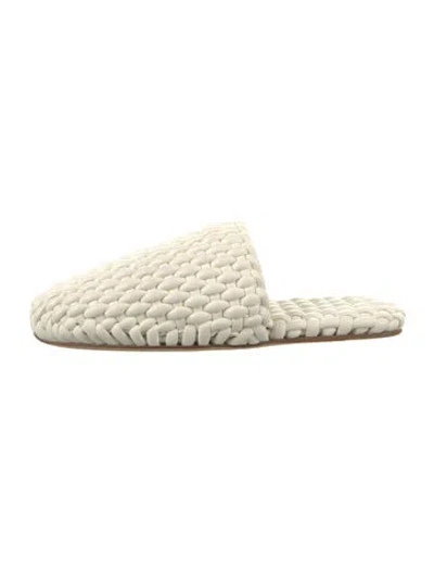 Pre-owned Bottega Veneta Leather Slippers In Neutrals