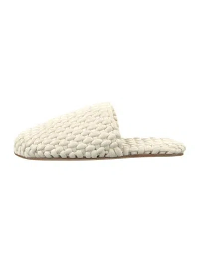 Pre-owned Bottega Veneta Leather Slippers In Neutrals