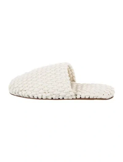 Pre-owned Bottega Veneta Leather Slippers In Neutrals
