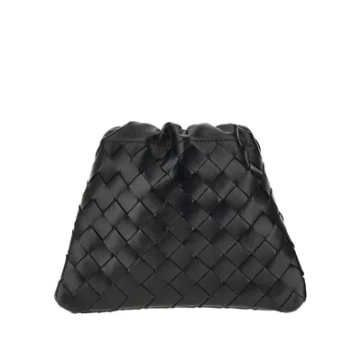 Bottega Veneta Leather Small 'dustbag' Pouch In Black