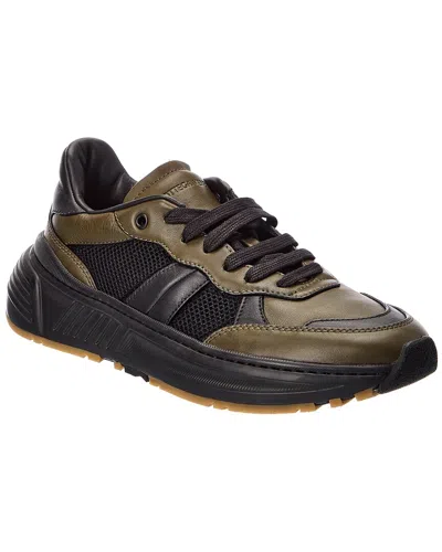 Bottega Veneta Leather Sneaker In Black