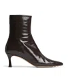 Bottega Veneta Leather Sofia Ankle Boots 60 In Brown