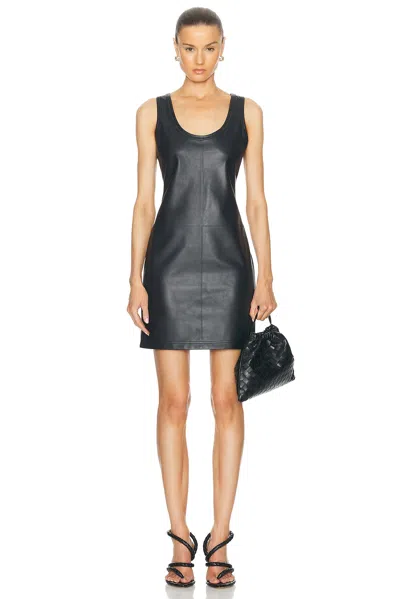 Bottega Veneta Leather Dress In Shadow
