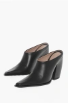 Bottega Veneta Leather Tex Mules With Covered Heel 10cm