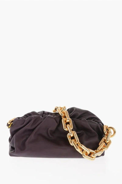 Bottega Veneta Leather The Chain Pouch Bag With Magnetic Closure