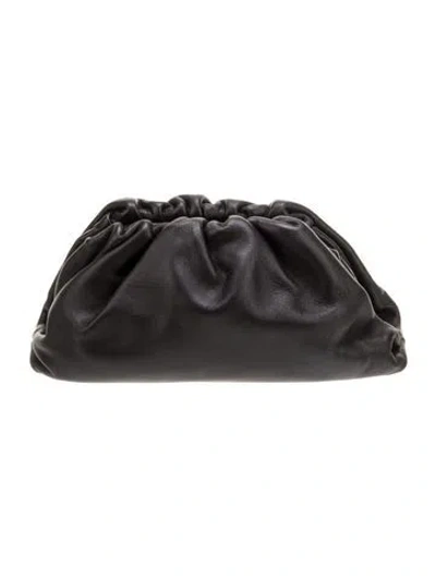 Pre-owned Bottega Veneta Leather The Pouch In Black