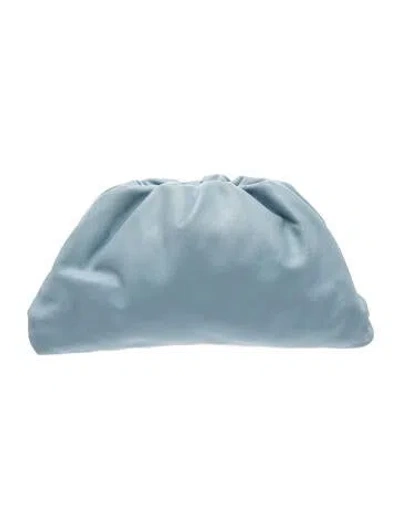 Pre-owned Bottega Veneta Leather The Pouch In Blue