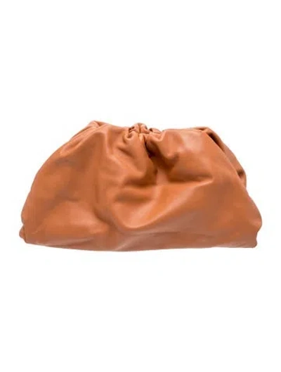 Pre-owned Bottega Veneta Leather The Pouch In Brown