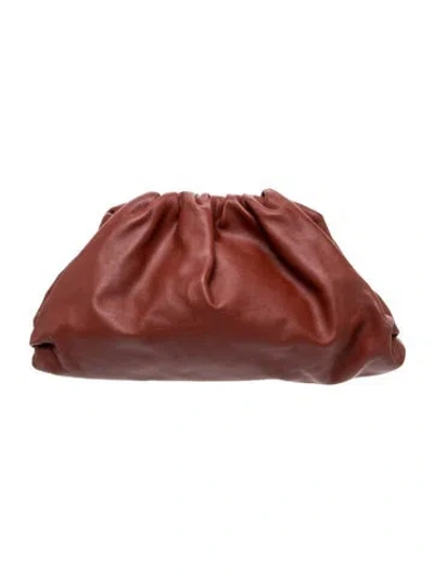 Pre-owned Bottega Veneta Leather The Pouch In Brown