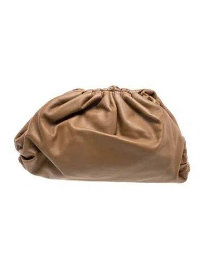 Pre-owned Bottega Veneta Leather The Pouch In Brown