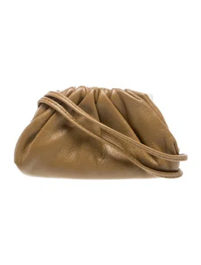 Pre-owned Bottega Veneta Leather The Pouch Extra Mini In Neutrals