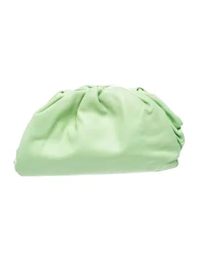 Pre-owned Bottega Veneta Leather The Pouch In Green