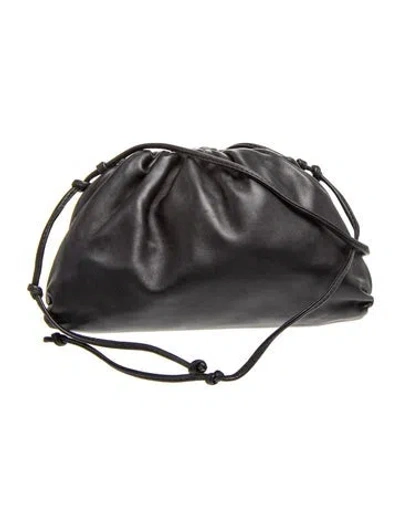 Pre-owned Bottega Veneta Leather The Pouch Mini In Black