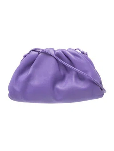 Pre-owned Bottega Veneta Leather The Pouch Mini In Purple