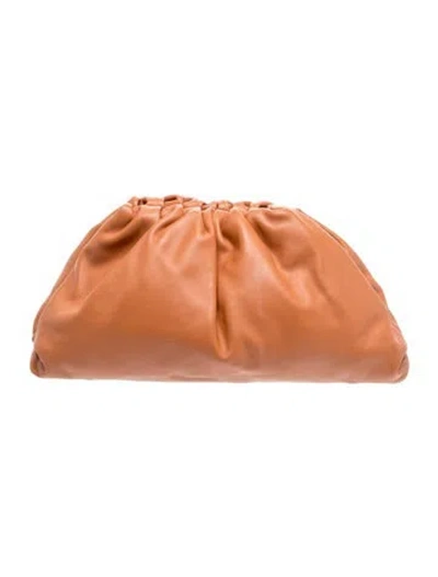 Pre-owned Bottega Veneta Leather The Pouch In Neutral