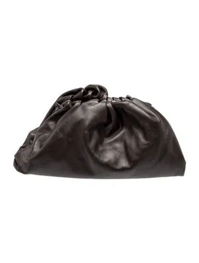 Pre-owned Bottega Veneta Leather The Pouch W/ Tags In Black