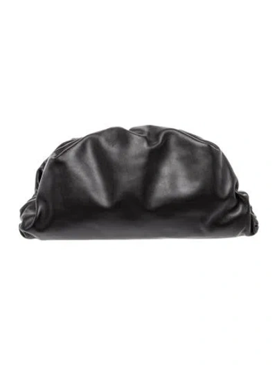 Pre-owned Bottega Veneta Leather The Pouch W/ Tags In Black