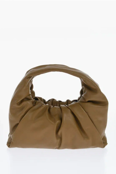 Bottega Veneta Leather The Shoulder Pouch Hobo Bag In Brown