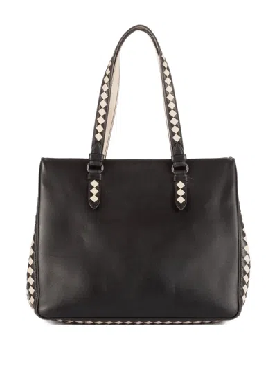 Pre-owned Bottega Veneta Leather Tote Bag In Black