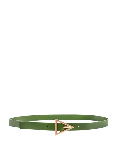 BOTTEGA VENETA LEATHER TRIANGLE BELT