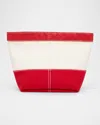 Bottega Veneta Leather-trim Canvas Pouch Bag