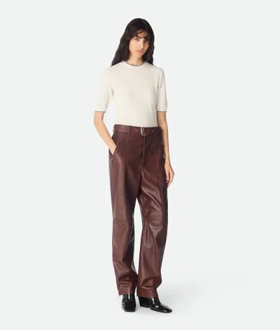 BOTTEGA VENETA LEATHER TROUSERS