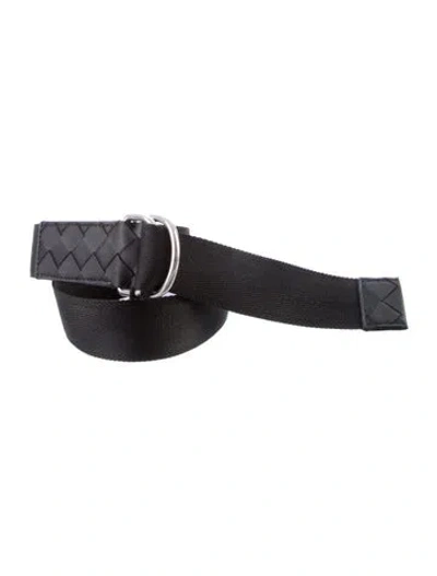 Pre-owned Bottega Veneta Leather Waist Belt W/ Tags In Black
