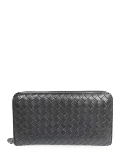 Pre-owned Bottega Veneta Leather Wallet In Black
