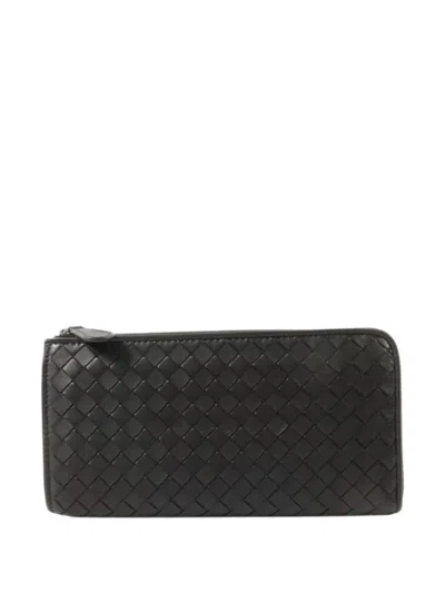 Pre-owned Bottega Veneta Leather Wallet In Black