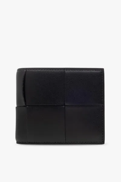 Bottega Veneta Leather Wallet In Black