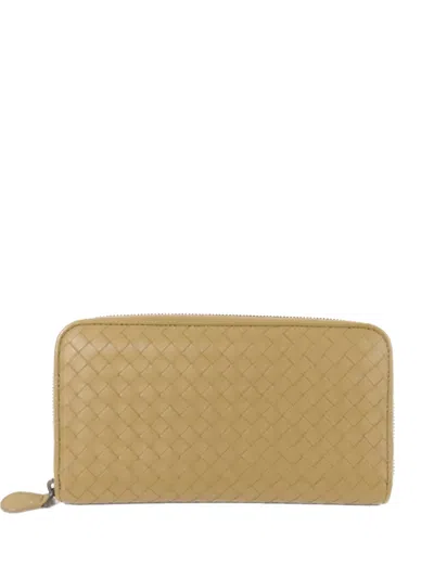 Pre-owned Bottega Veneta Leather Wallet In Neutral