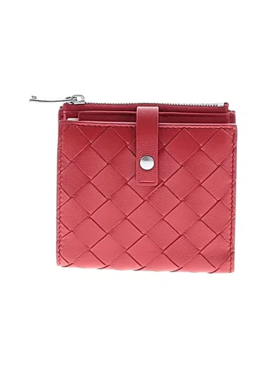 Pre-owned Bottega Veneta Leather Wallet In Red
