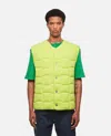 Bottega Veneta Lemon Technical Nylon Intreccio Vest In Lemon